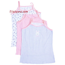 DOMI kids 68500-03 набір 3шт дівчачі майки на тонких бретелях