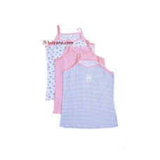 DOMIkids 68500-03 набір 3шт дівчачі майки на тонких бретелях