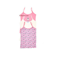 DOMIkids 68500-97 набір 3шт різнокольорові дівчачі майки