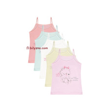 Donella 4311Y29 дівчачі кольорові майки з котиком і мишкою