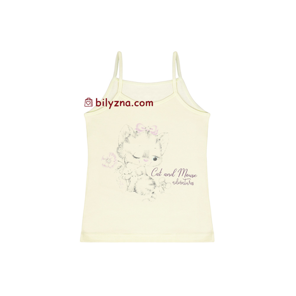 Donella 4311Y29 дівчачі кольорові майки з котиком і мишкою