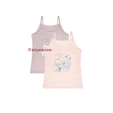 Donella 4312Y6 нюдові дівчачі майки з ведмедиками