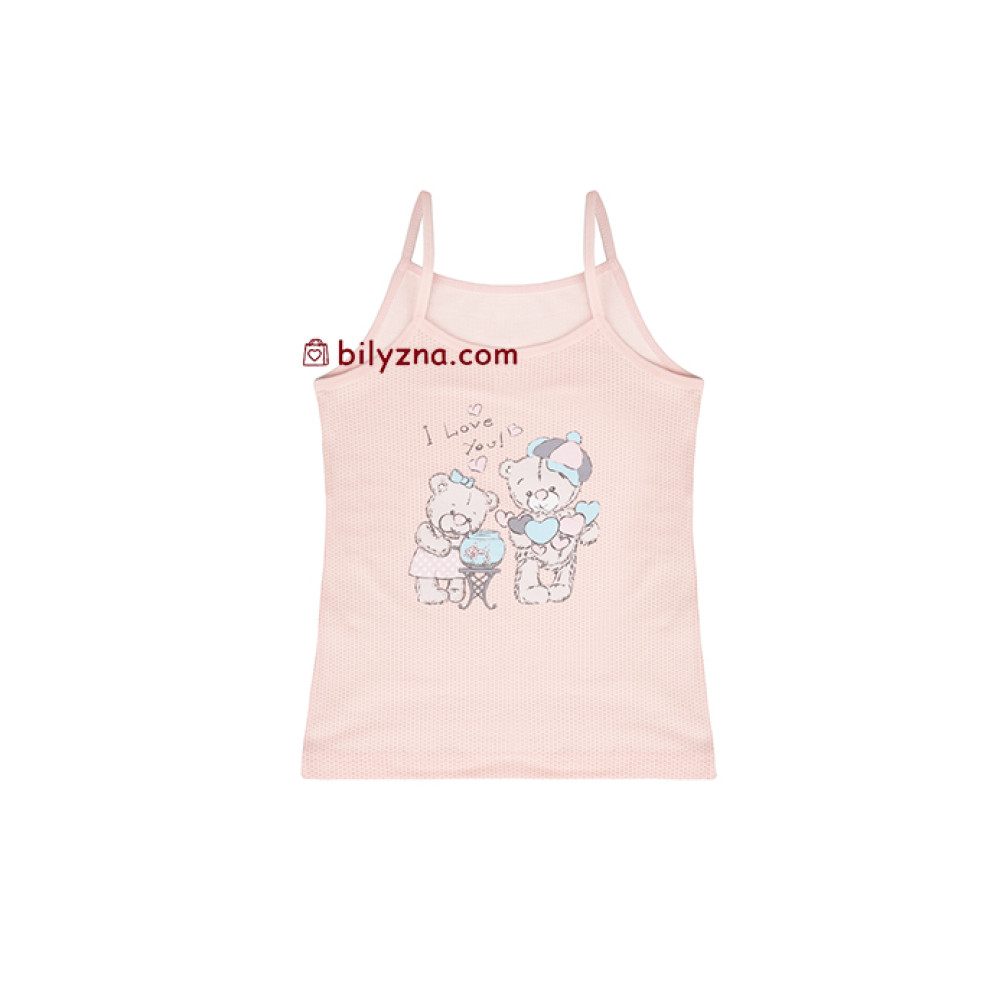 Donella 4312Y6 нюдові дівчачі майки з ведмедиками