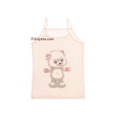 Donella 4371CA ніжна майка з милим ведмежатком під одяг на дівчинку