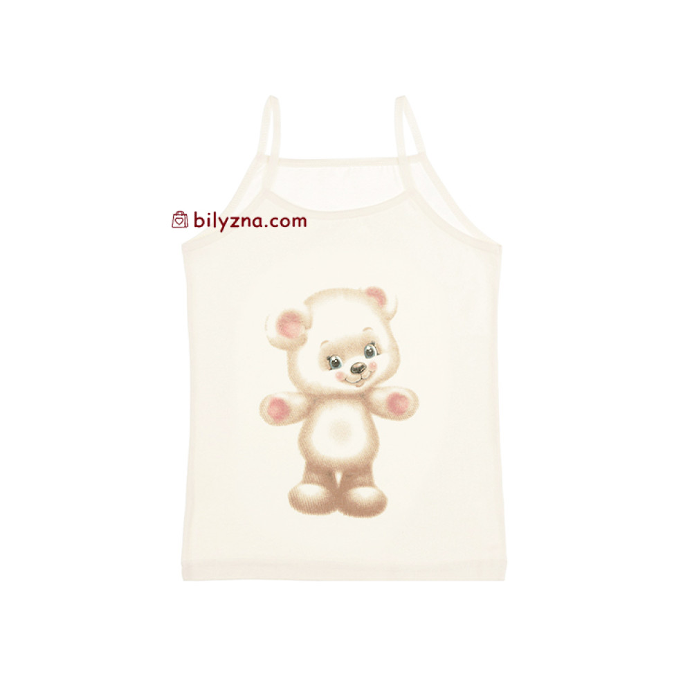 Donella 4371CA ніжна майка з милим ведмежатком під одяг на дівчинку