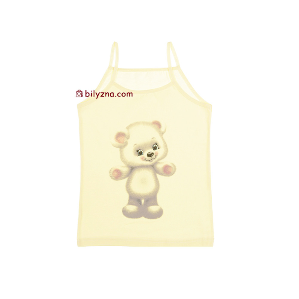 Donella 4371CA ніжна майка з милим ведмежатком під одяг на дівчинку