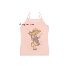 Donella 4371RV ніжні дівчачі майки з дівчинкою та ведмедиком