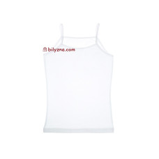 Donella 4396 біла однотонна майка на дівчинку