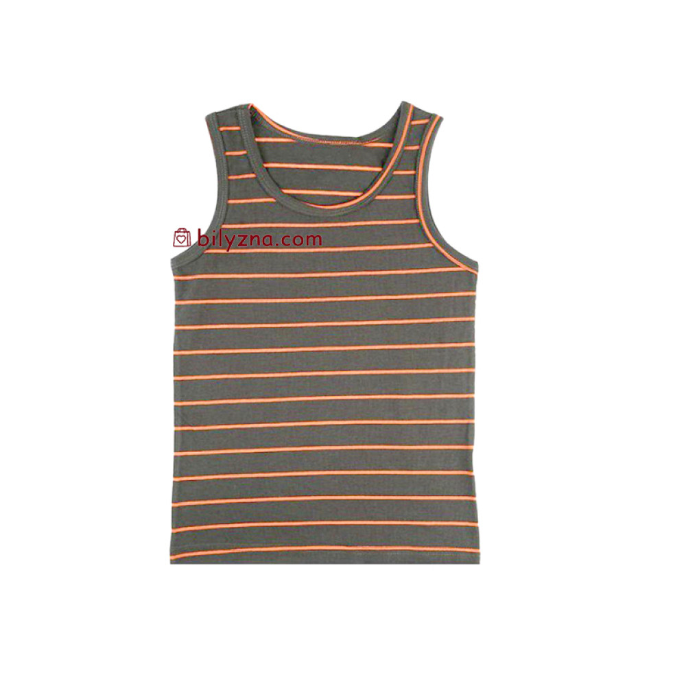 Donella 77707 темні бавовняні майки у смужку на хлопчика