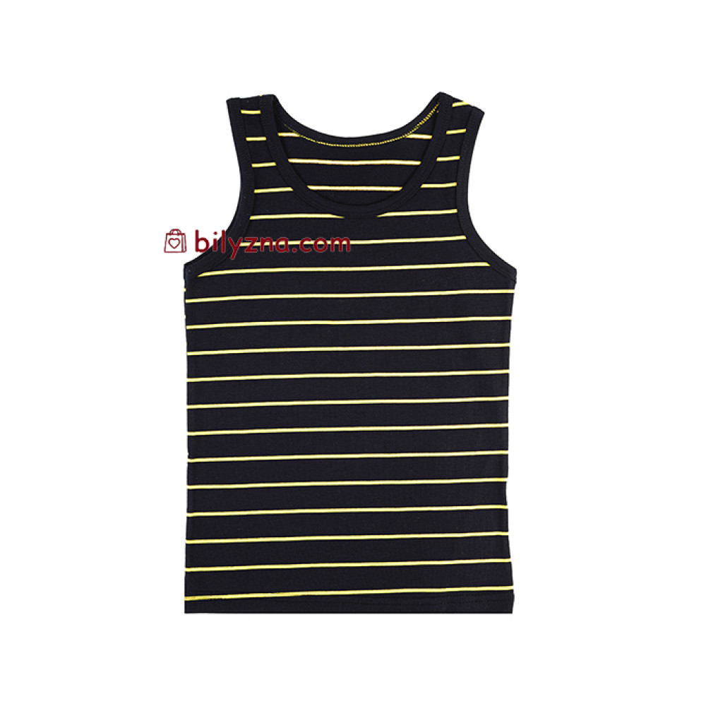 Donella 77707 темні бавовняні майки у смужку на хлопчика