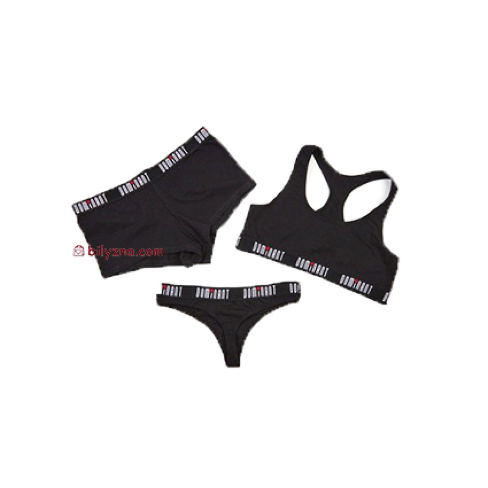 Dominant 95000 Комплект жіночий: топ, шорти, стрінги з широкою гумкою