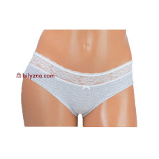 Dominant 43989 сірі жіночі трусики з гіпюром по резинці