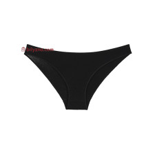 Donella 2196Q чорні жіночі тоненькі однотонні трусики без малюнку і гіпюру