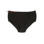 Donella 2571Q чорні жіночі однотонні трусики великого розміру та з широким боком
