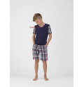Ellen BNP 037/001 темно-синя піжама в клітинку на хлопчика