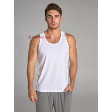 Bres by Ellen MVSK 400/01/01 (MVS 001/002) біла чоловіча класична бавовняна однотонна майка без малюнку