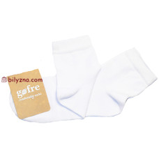 Gofre 306 білі середні однотонні дитячі шкарпетки без малюнку