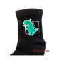 Gofre 307 чорні дитячі шкарпетки з дінозавром