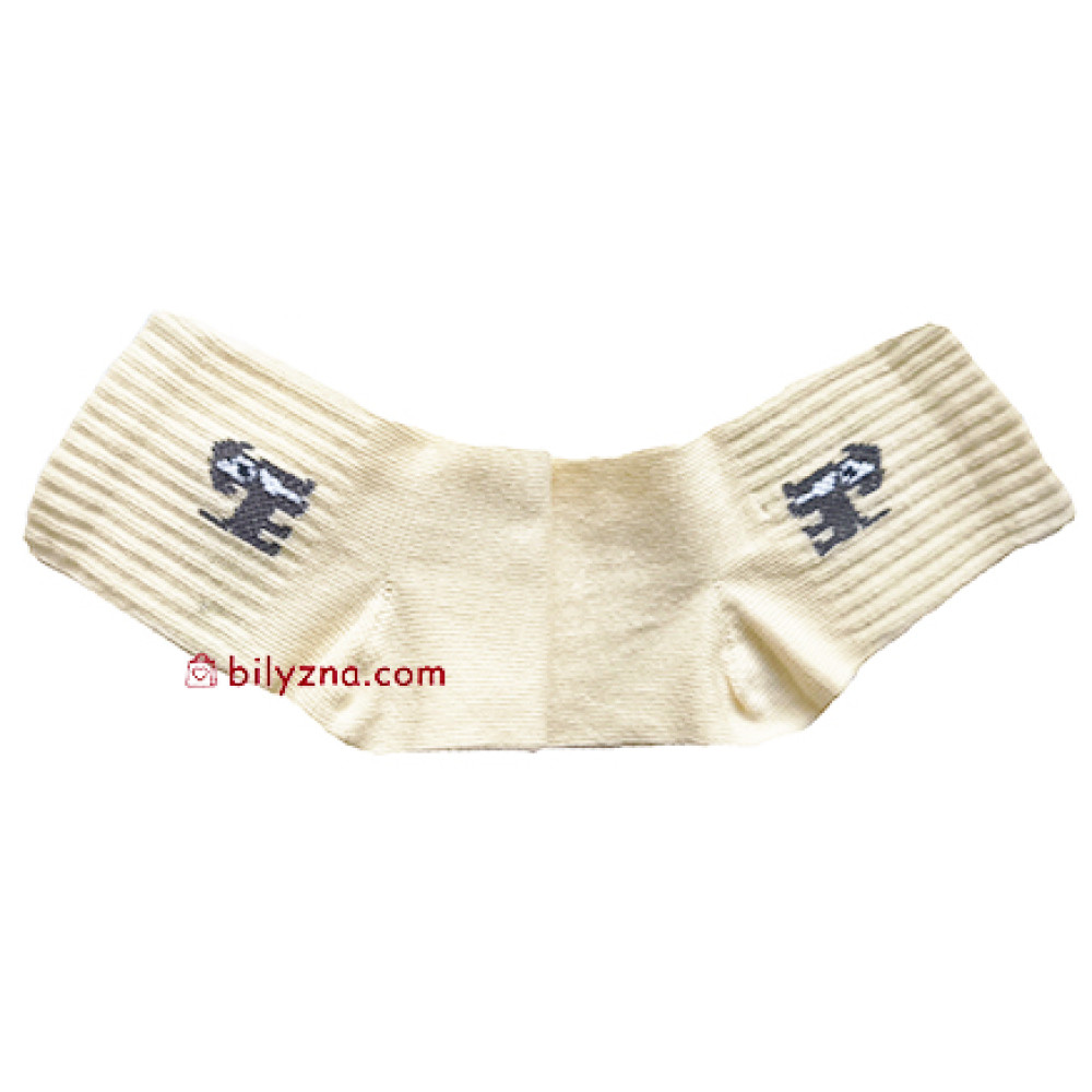 Gofre 313 дитячі бавовняні шкарпетки з цуциком з широкою резинкою 