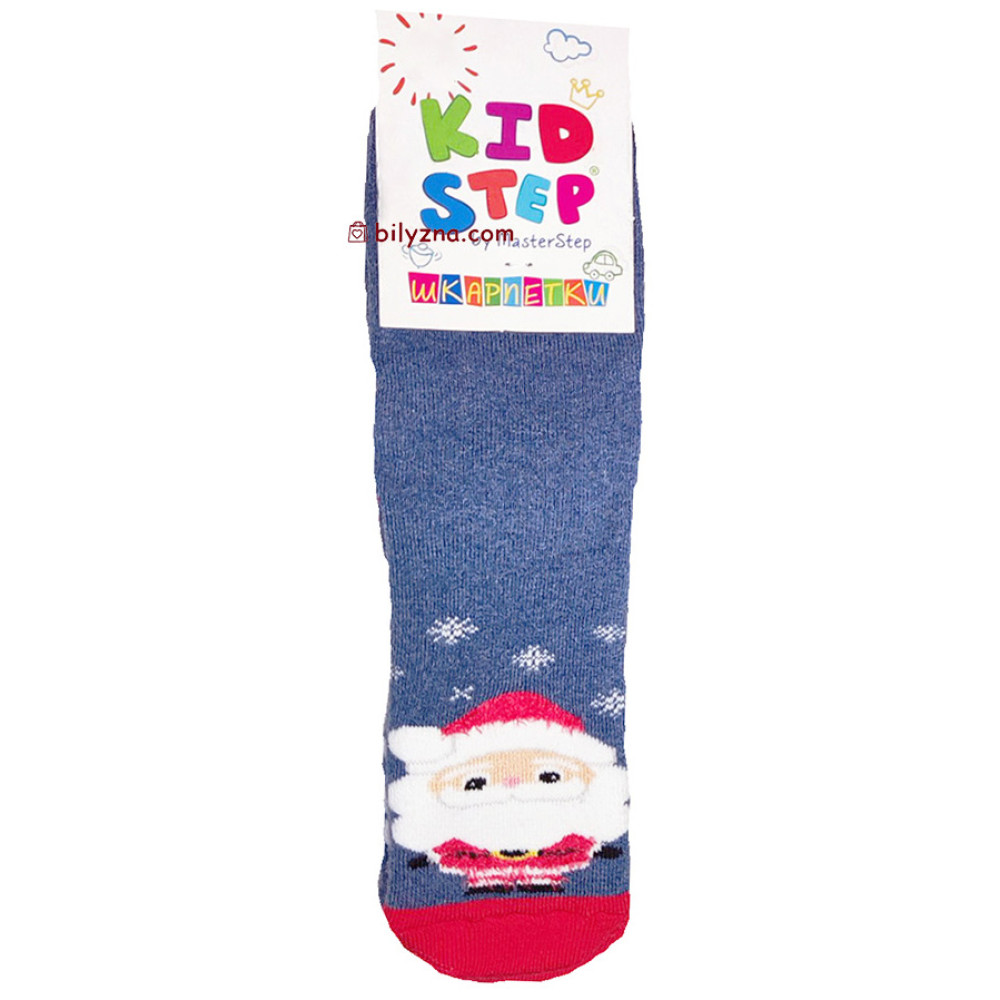 Master Step KidStep 058 новорічні махрові дитячі шкарпетки з різними малюнками