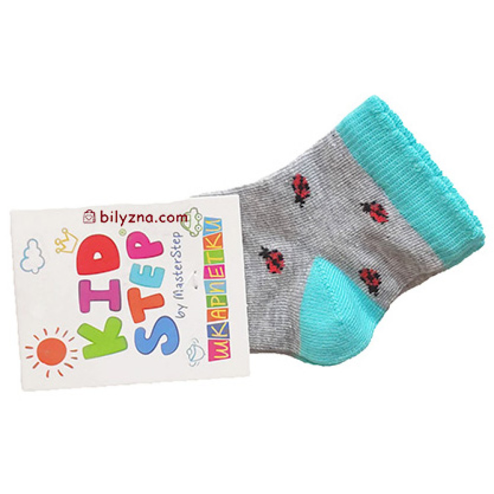 Master Step KidStep 819 кольорові дитячі шкарпетки з божими корівками