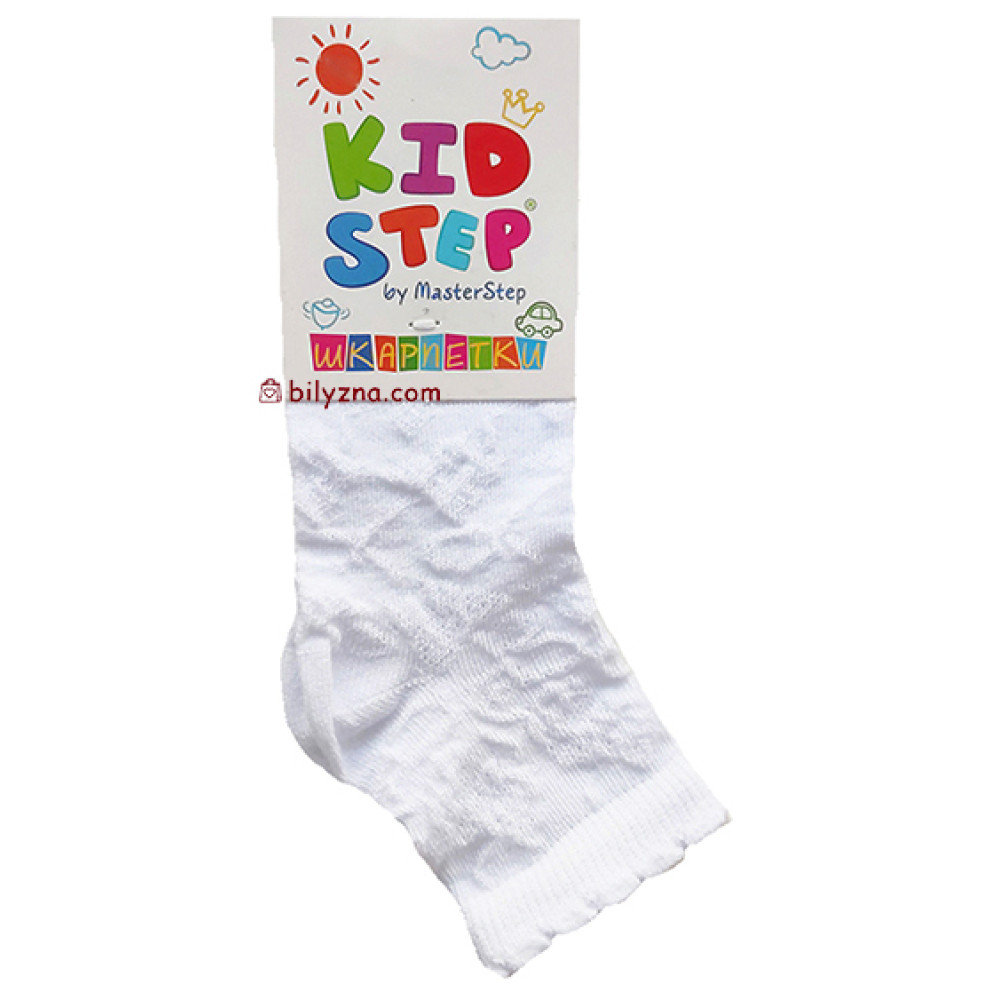 Master Step KidStep 895 білі ажурні шкарпетки на дівчинку