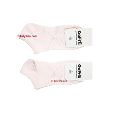 Gofre 404 в асортименті жіночі тоненькі короткі шкарпетки з малюнками