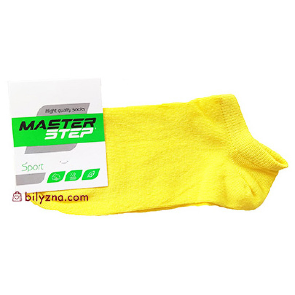 Master Step 0010 різні кольори однотонні короткі шкарпетки по щиколотку без малюнку