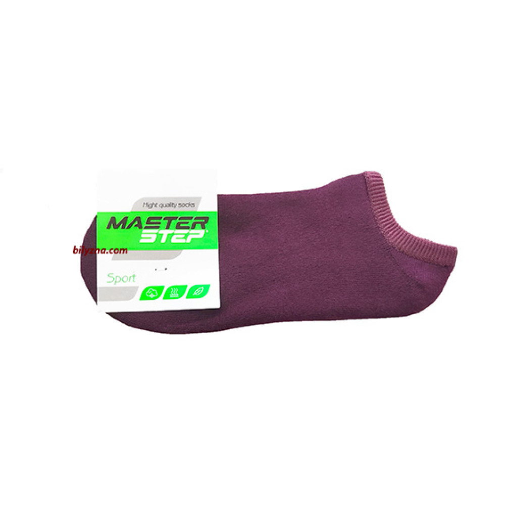 Master Step 0500 бордові короткі махрові шкарпетки