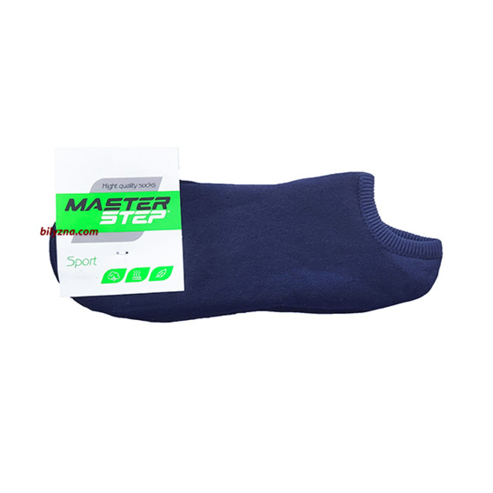Master Step 0500 темно-сині однотонні шкарпетки без малюнку