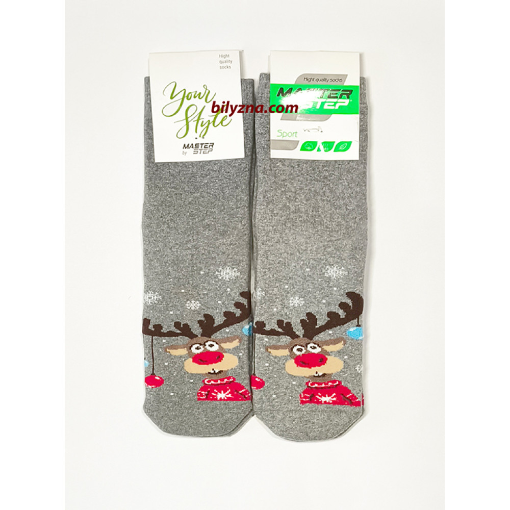 новорічні махрові шкарпетки 