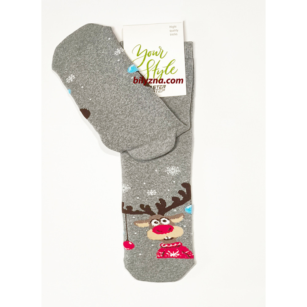 новорічні махрові шкарпетки 