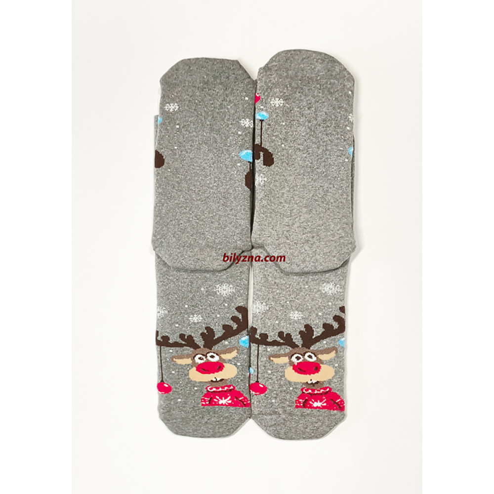 новорічні махрові шкарпетки 