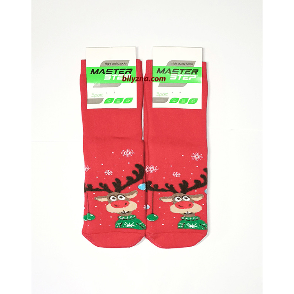 новорічні махрові шкарпетки 