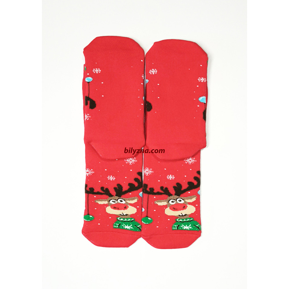 новорічні махрові шкарпетки 