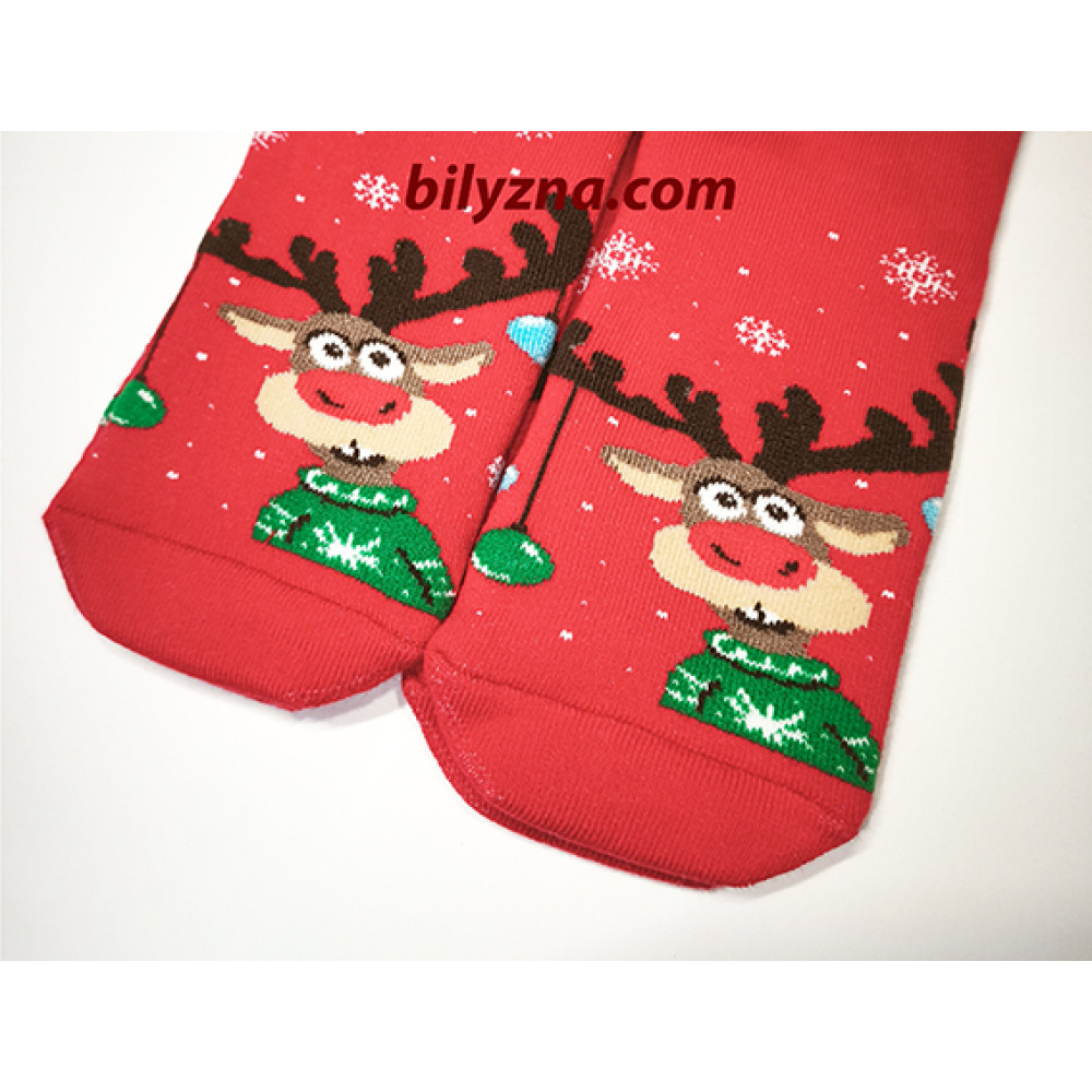 новорічні махрові шкарпетки 