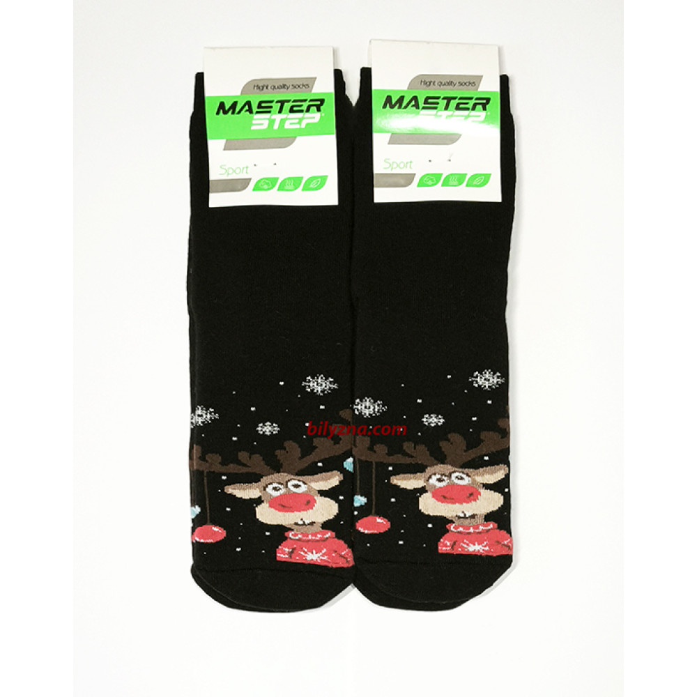 новорічні махрові шкарпетки 