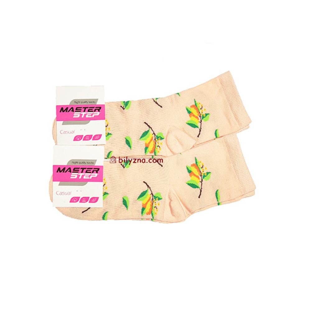 Master Step 222/203 середні шкарпетки персикового кольору з малюнком