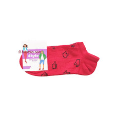 Master Step 219 РІЗНІ КОЛЬОРИ прикольні короткі шкарпетки з малюнком жести