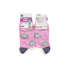 Master Step 219 жіночі рожеві короткі шкарпетки з малюнком мушлі