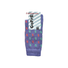 Gofre 105 чоловічі класичні бавовняні шкарпетки з малюнком Долари