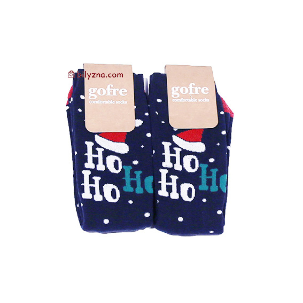Gofre 152 новорічні високі чоловічі махрові шкарпетки