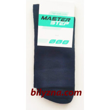 Темно-сині бавовняні чоловічі однотонні шкарпетки Master Step 110