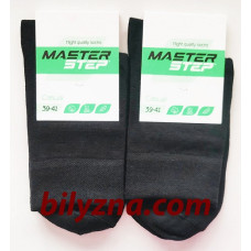 Master Step 172 чорні чоловічі шкарпетки без малюнку