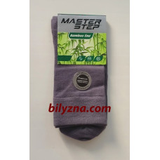 Master Step 1830 бамбукові сірі чоловічі бамбукові шкарпетки без малюнку класичні