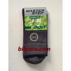 Master Step 1830 темно-сірі бамбукові чоловічі демісезонні шкарпетки безшовні однотонні