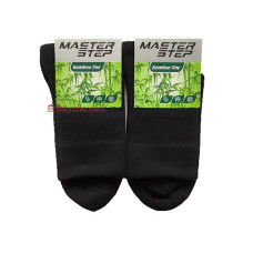 Master Step 1830 чорні бамбукові чоловічі класичні однотонні безшовні шкарпетки