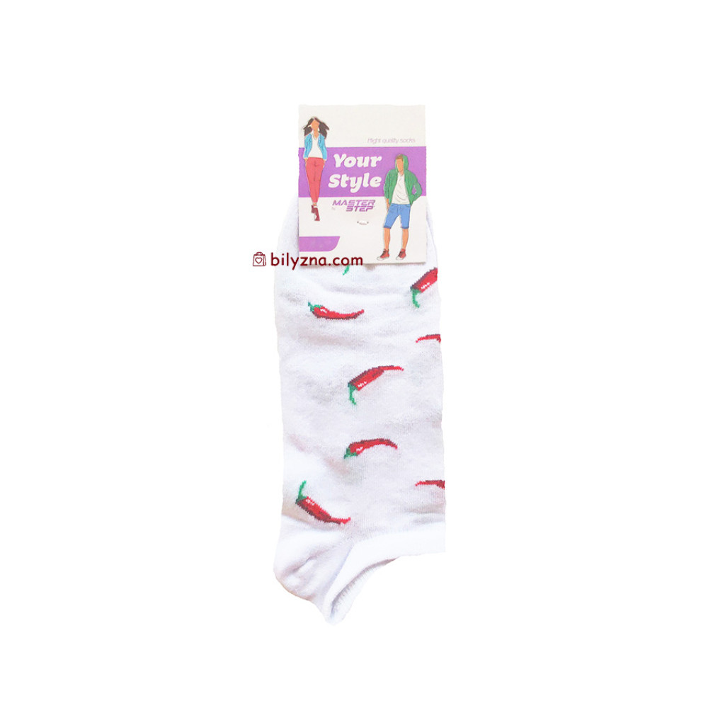 Master Step 219 РІЗНІ КОЛЬОРИ прикольні шкарпетки з малюнком перці