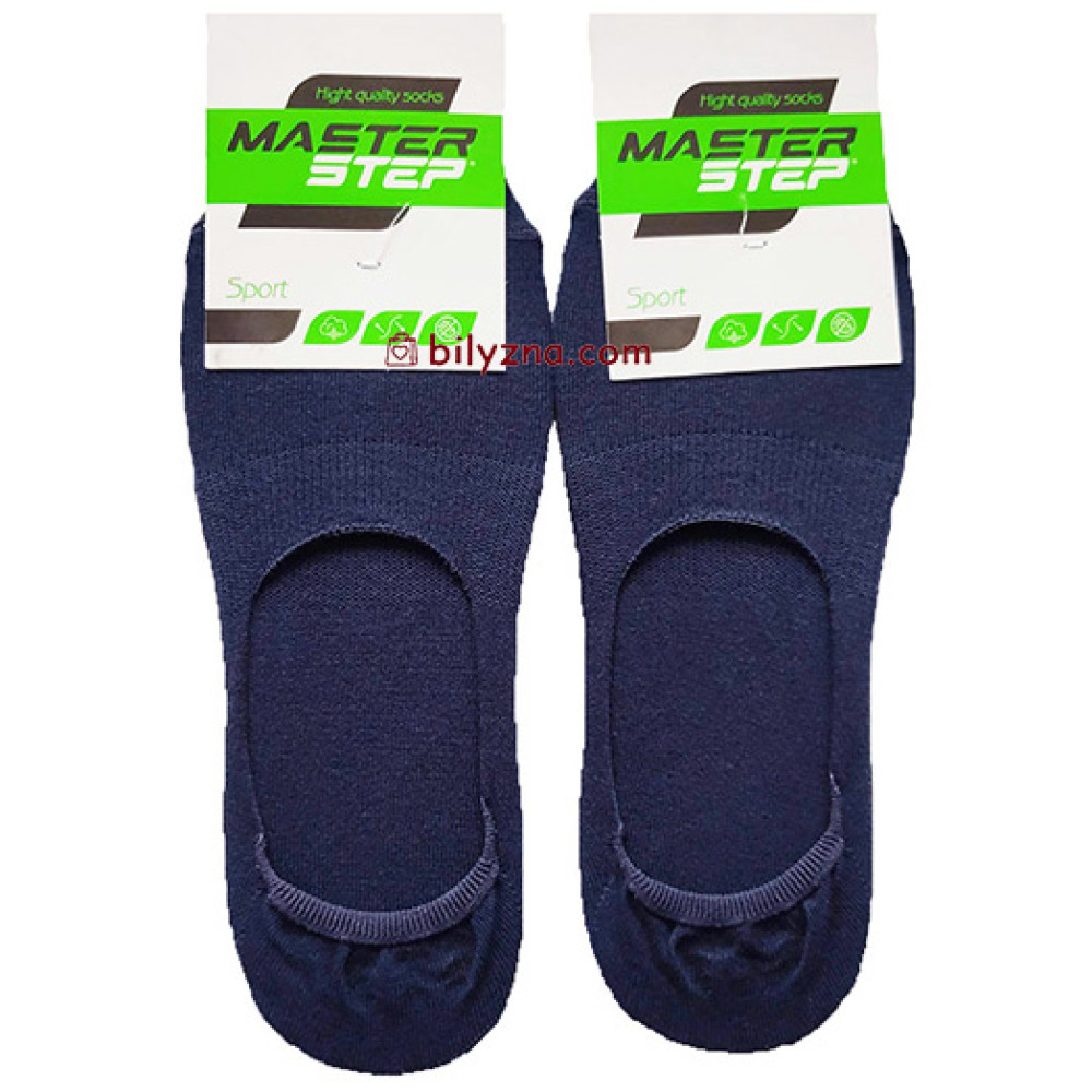 Master Step 3280 / 484 РІЗНІ КОЛЬОРИ однотонні короткі шкарпетки сліди з силіконовим фіксатором