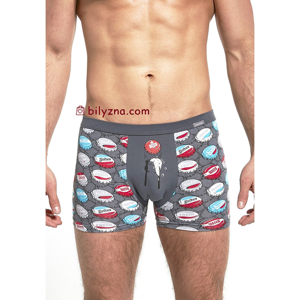 Cornette Tattoo Fox 280/189 - 280/190 - 280/191 прикольні чоловічі труси шорти на широкій резинці з прикольним малюнком Cornette Tattoo Fox - Beer - Crunch me